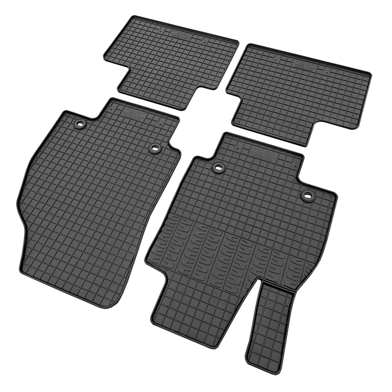 Set tapis de caoutchouc sur mesure pour MG ZS II Hybrid+ 2024- (4-pièces + points de fixage)