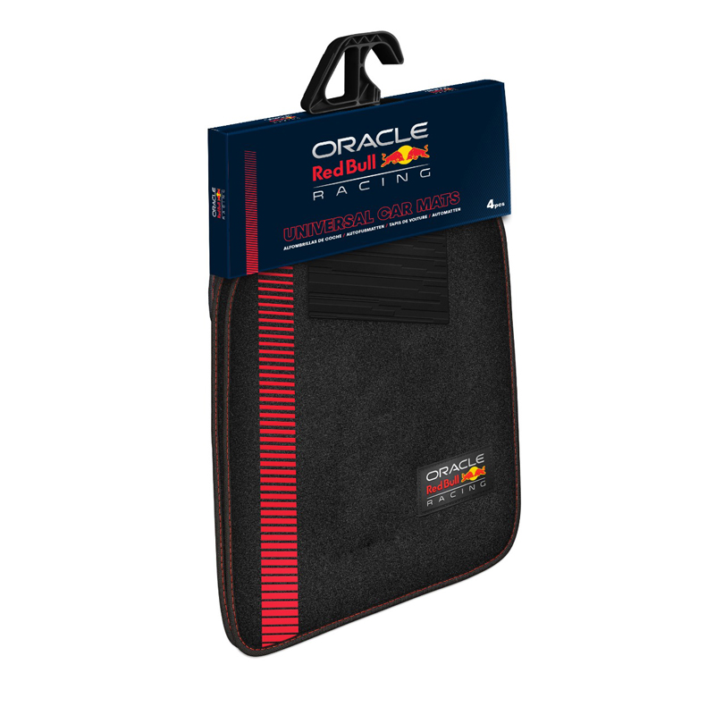 Red Bull Oracle Jeu de tapis de voiture universel - Set de 4 pièces - Noir/Rouge