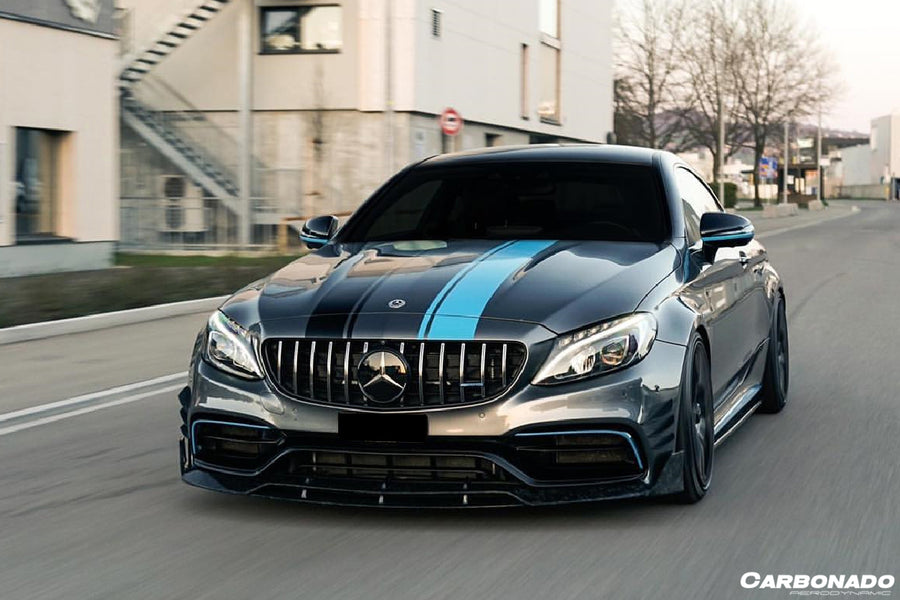 Mercedes Benz W205 C63/S AMG Coupe BR Style Carbon Voorspoiler