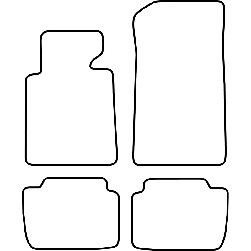 Set de tapis de sol sur mesure pour BMW Série 3 (E46) 2002-2005
