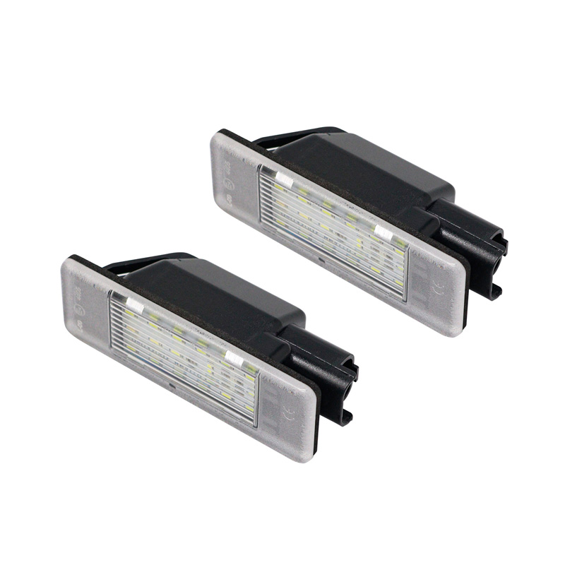 Eclairage des Plaques d'Immatriculation LED sur mesure pour Citroën/Peugeot divers modèles - Version 2