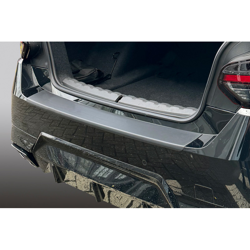 Protection de seuil arrière (ABS) sur mesure pour BMW Série-2 G42 Coupe 'M' Sport 2021- Noir