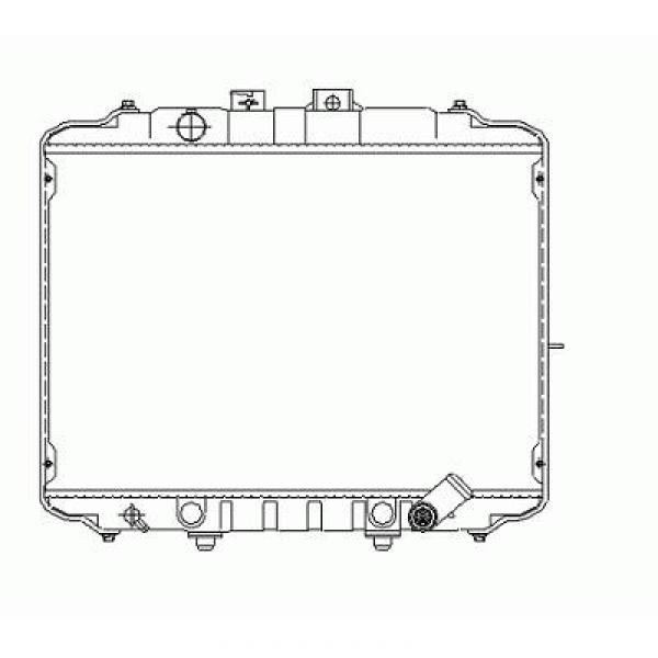 Radiator L 300 BUS/BOX 86-97 400x590 HANDGESCHAKELT 2.0 + 2.5D