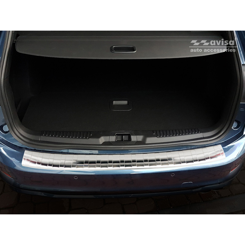 Protection de seuil arrière inox sur mesure pour Ford Focus IV Kombi 2018- 'Ribs'