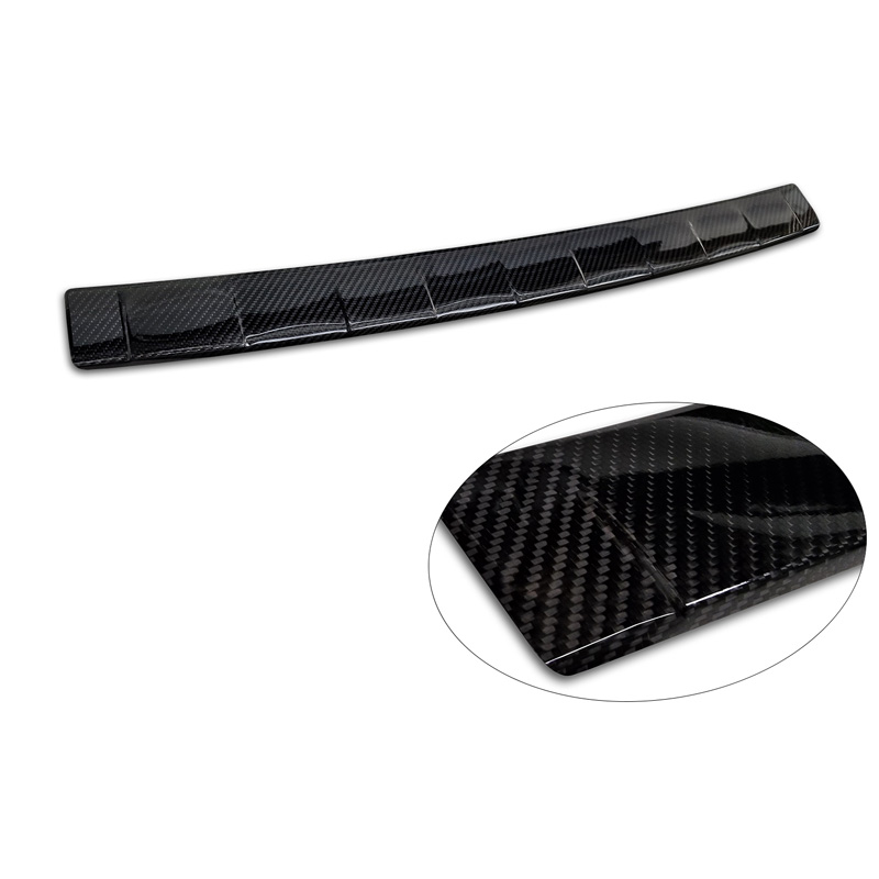Protection de seuil arrière carboné 3D sur mesure pour Jeep Avenger + e-Hybrid & EV 2023- 'Ribs'