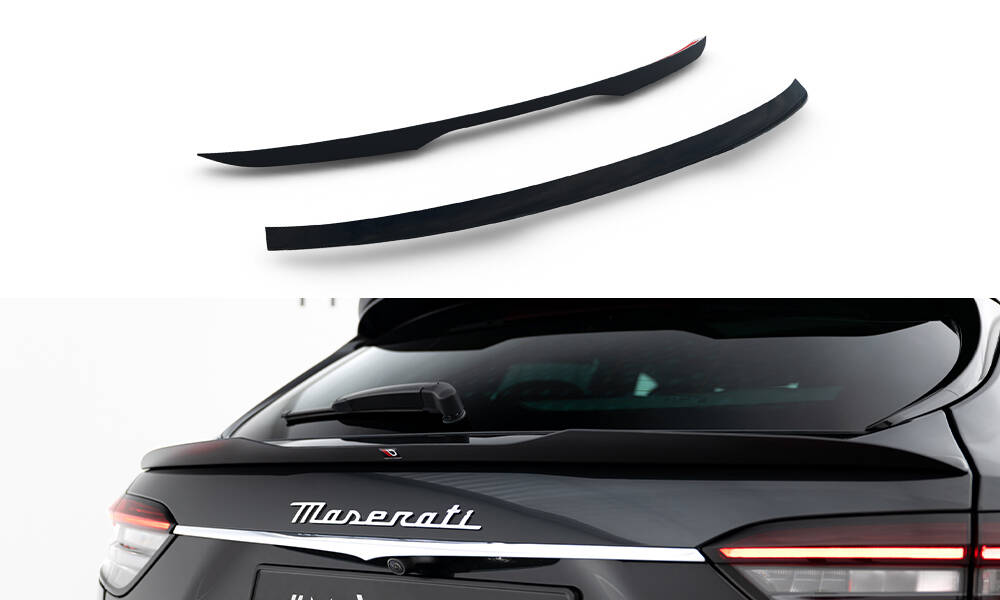 Spoiler Cap Maserati Levante GT MK1 Facelift maxton Glanzend zwart