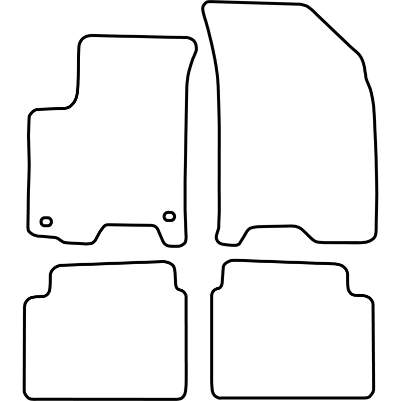 Set de tapis de sol sur mesure pour Daewoo Kalos 2002-2006