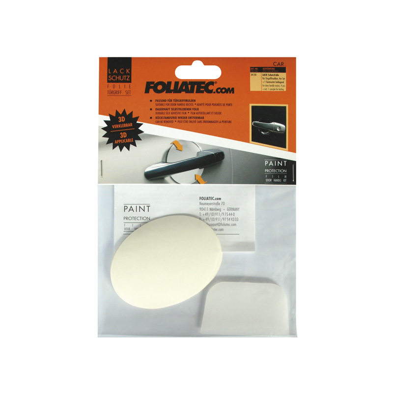 Foliatec LACK protection de peinture set poignées de portes - 4 pièces