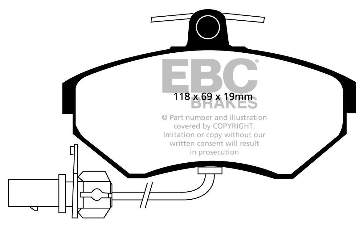 EBC Brakes SEAT Exeo 2.0 TD (143) 2009-.. Remblokken voorzijde g