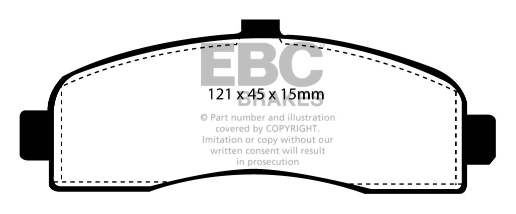 EBC Brakes NISSAN Micra 1.4 (K11) 2000-2003 Remblokken voorzijde