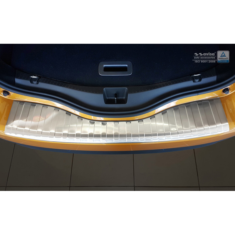Protection de seuil arrière inox sur mesure pour Renault Scenic IV 2016-2023 'Ribs'