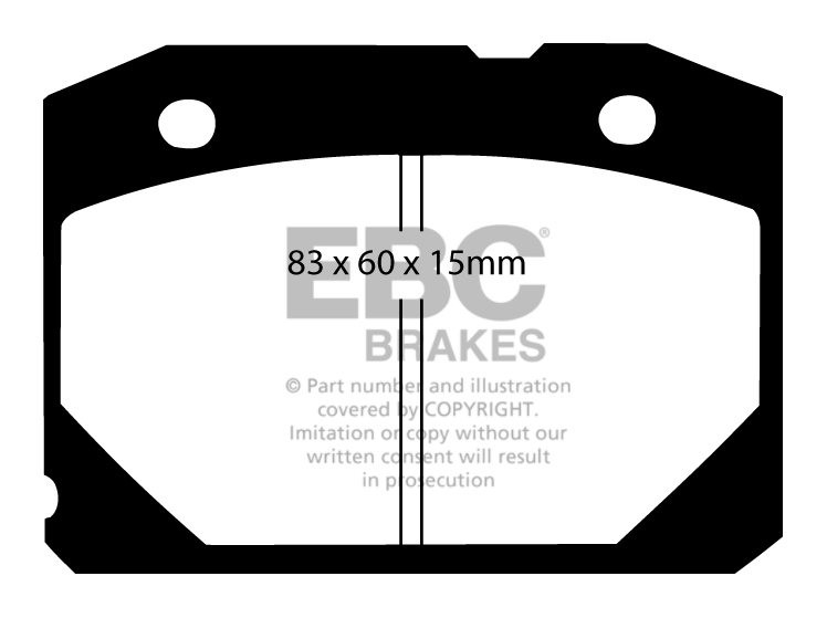 EBC Brakes DODGE (USA) Challenger 3.5 SE 2009-2010 Remblokken vo
