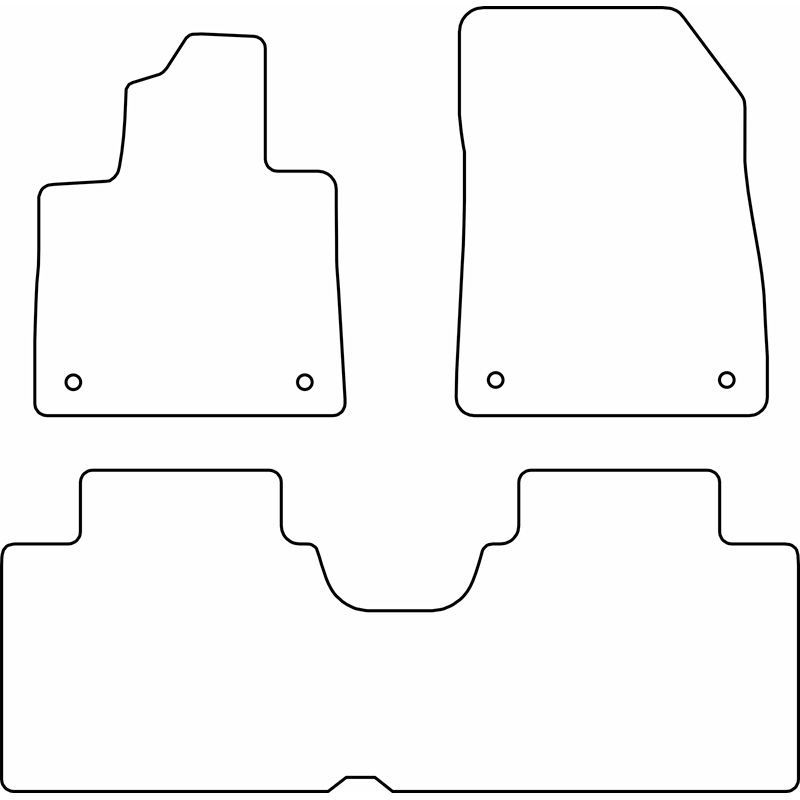 Set de tapis de sol en velours sur mesure pour Smart #1 EV 2022-