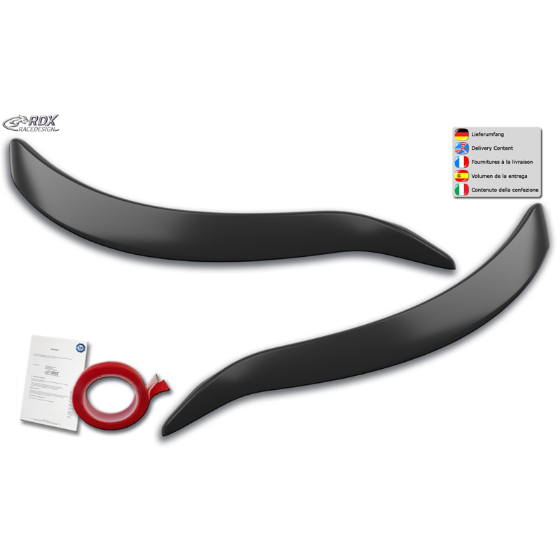 Spoilers de phares sur mesure pour Renault Kadjar 2015-2022 (ABS)