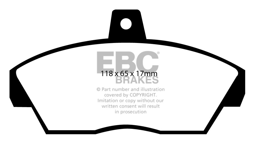EBC Brakes ROVER 400 1.4 90-94 Remblokken voorzijde greenstuff
