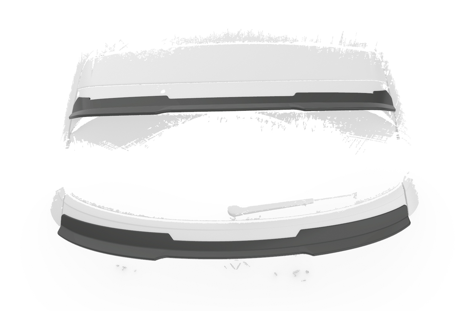 Spoiler Volkswagen Taigo CSR Glans Zwart