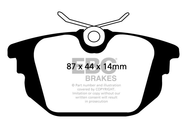 EBC Brakes FIAT Marea 2.0 97-2002 Remblokken achterzijde