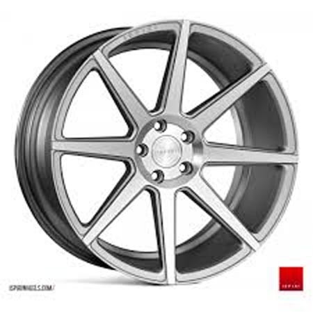 ISPIRI ISR8 20X10.5 5X112 ET35 SATIN SILVER MACHINED Velgen