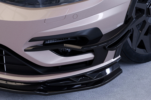 Canards Volkswagen Golf 7 R 17-21 CSR Glans Zwart
