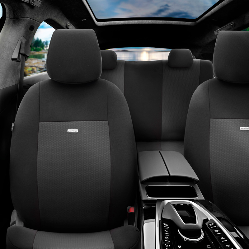 otoM Housse de sièges universel en textile 'SelectedFit Flex' Noir - 10-pièces - adapté aux Side-Airbags