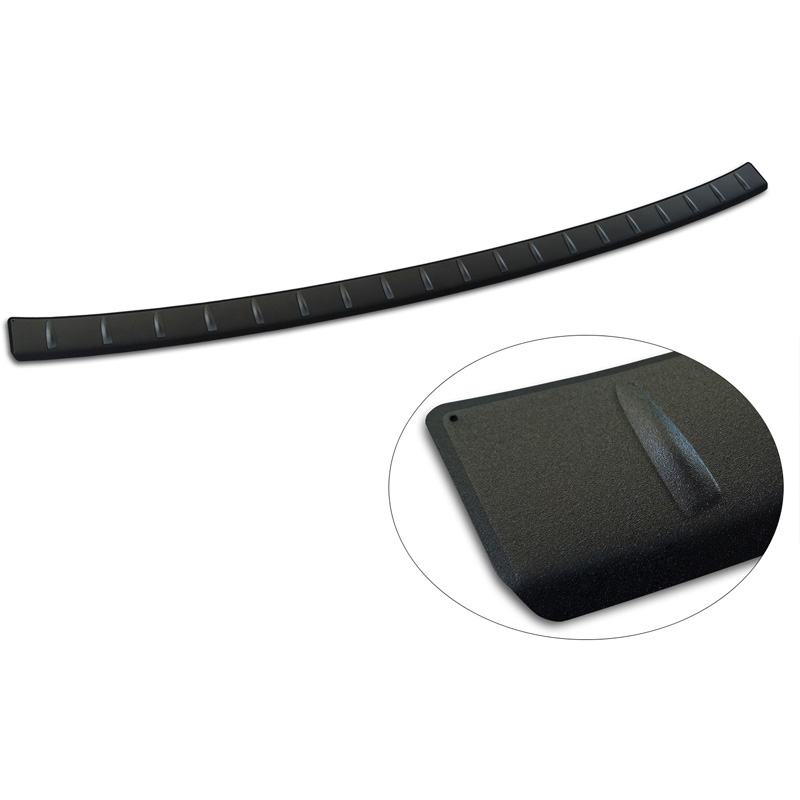 Avisa Protection de seuil arrière inox noir mat sur mesure pour BMW X1 (U11) M-Sport & iX1 (U11) M-Sport 2022- 'Ribs'
