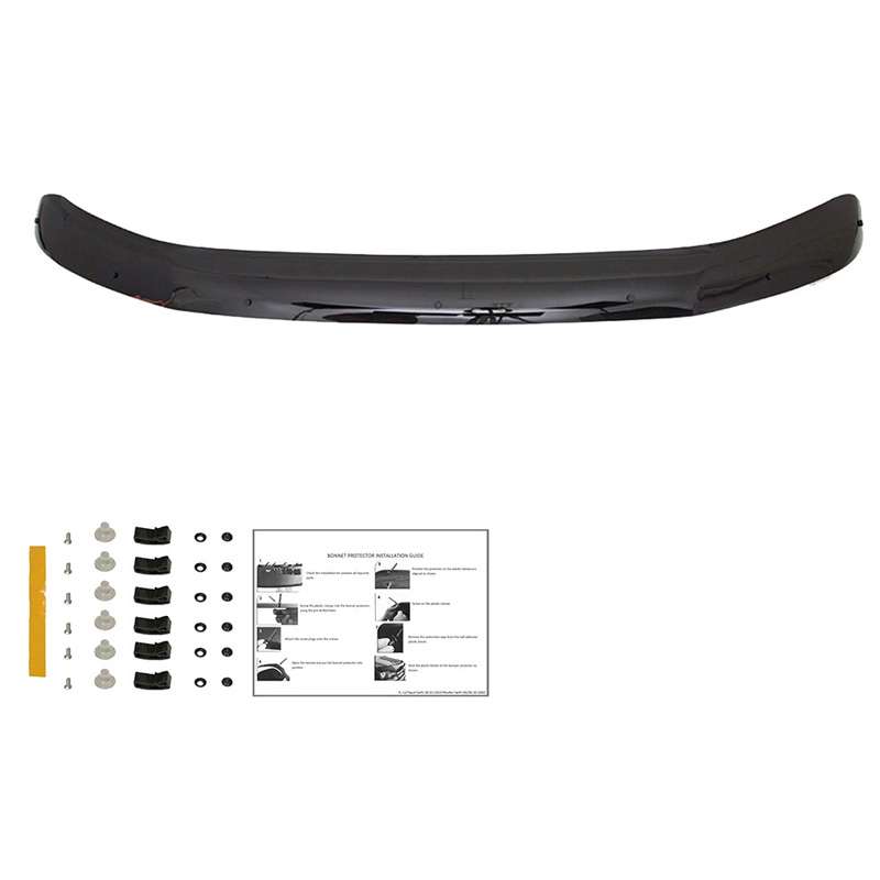 Protection du capot sur mesure pour Volkswagen Transporter T5.1 2010-2015 - Noir brillant