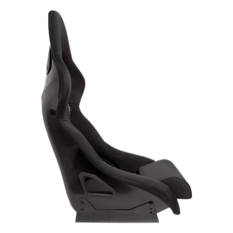 Siège baquet 'BS8' - Noir - Dossier fixe en polyester - incl. glissières
