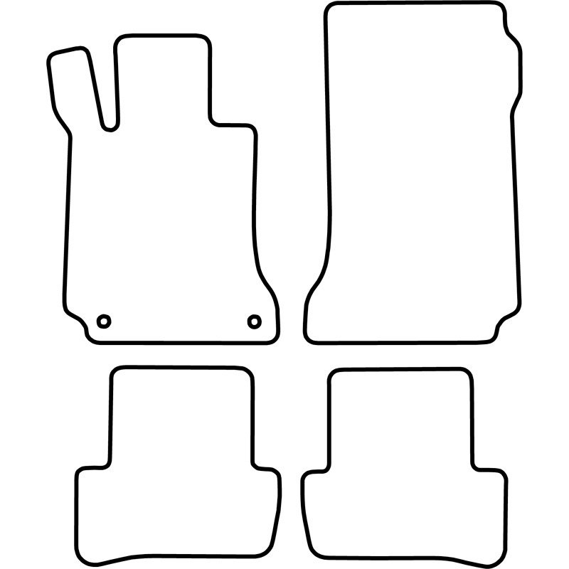 Set de tapis de sol sur mesure pour Mercedes GLK X204 2008-