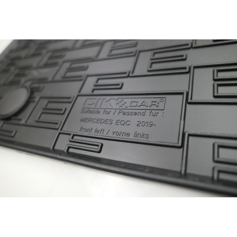 Set tapis de caoutchouc sur mesure pour Mercedes EQC (N293) 2019- (4-pièces + points de fixage)