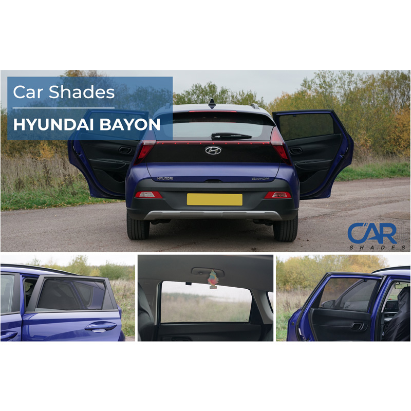 Set de Car Shades (portes arrières) sur mesure pour Hyundai Bayon (BC3) 2021- (2-pièces)