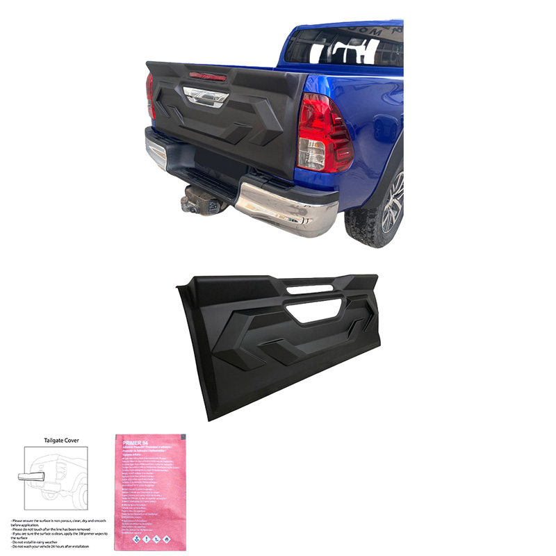 Protecteur de hayon sur mesure pour Toyota Hilux 8ème Gen. 2015-2020 - Noir mat
