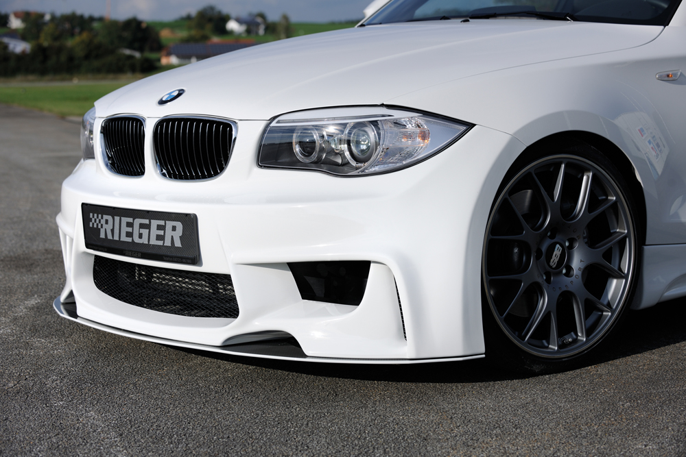 Rieger splitter BMW 1 serie Carbon look