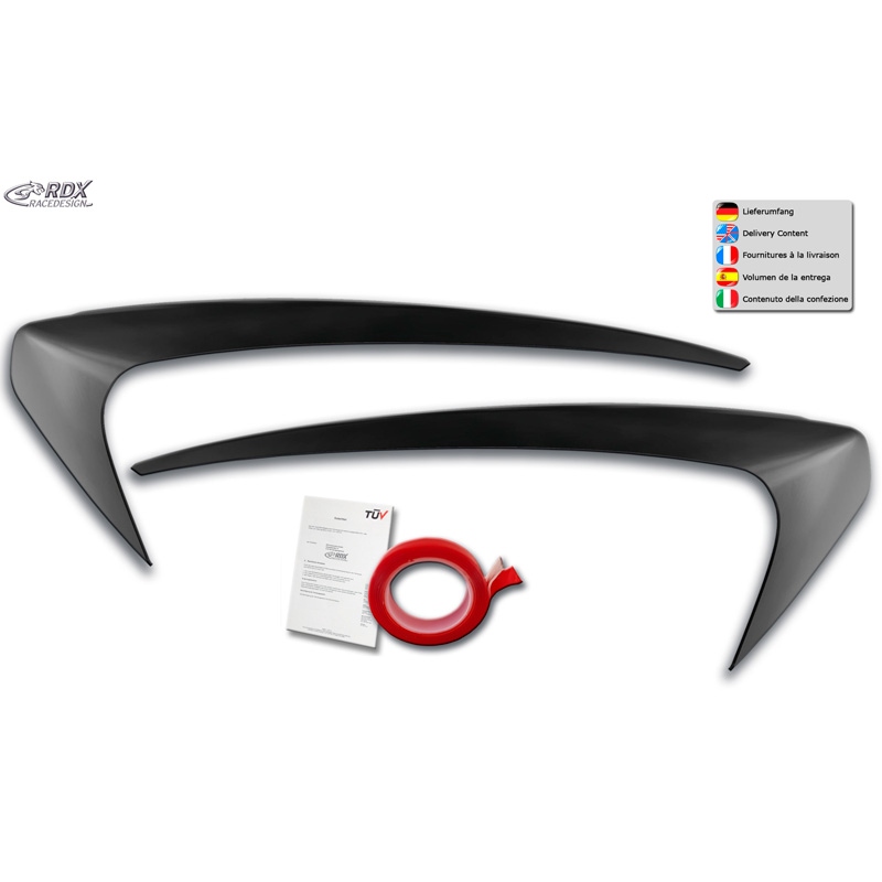 Spoilers de phares sur mesure pour Seat Mii 2011- (ABS)