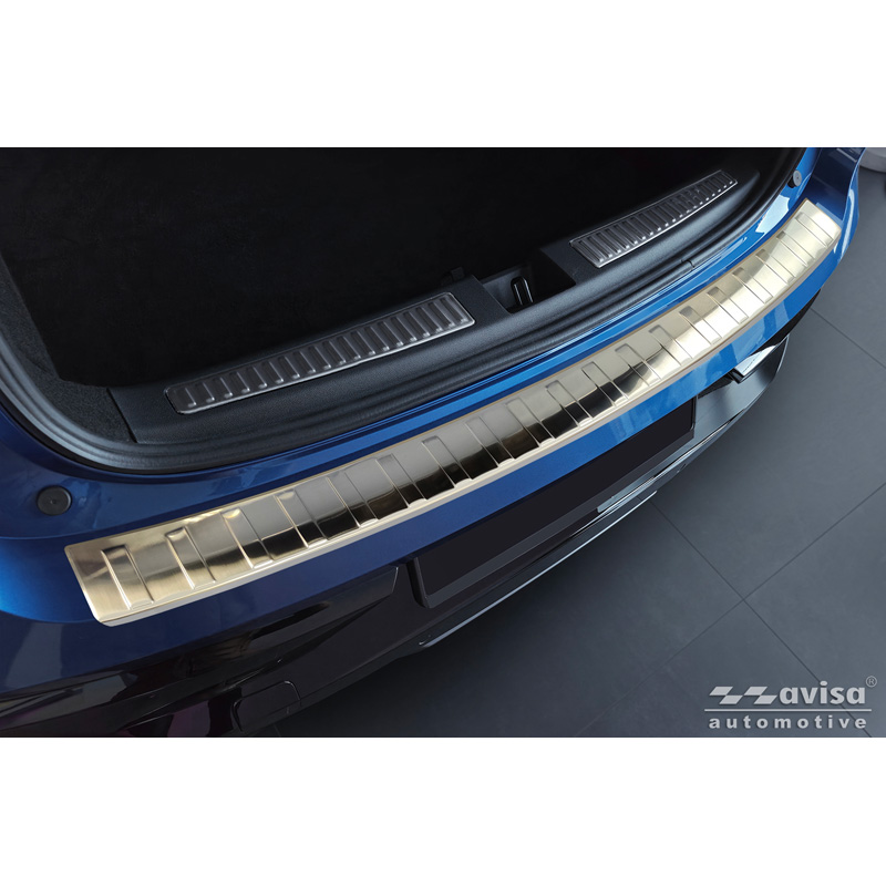 Protection de seuil arrière inox sur mesure pour Renault Rafale 2023- 'Ribs'