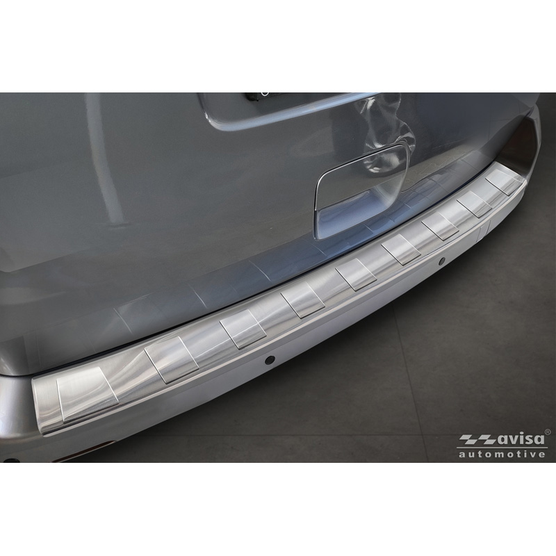 Avisa Protection de seuil arrière inox sur mesure pour Citroën Space Tourer & Jumpy 2016- / Peugeot Traveller & Expert 2016- / Toyota Proace Verso 2016- / Opel Vivaro & Zafira Life 2019-