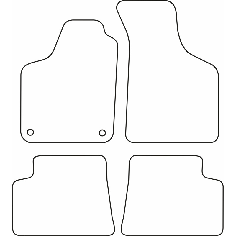 Set de tapis de sol sur mesure pour Renault Twingo 1993-2007
