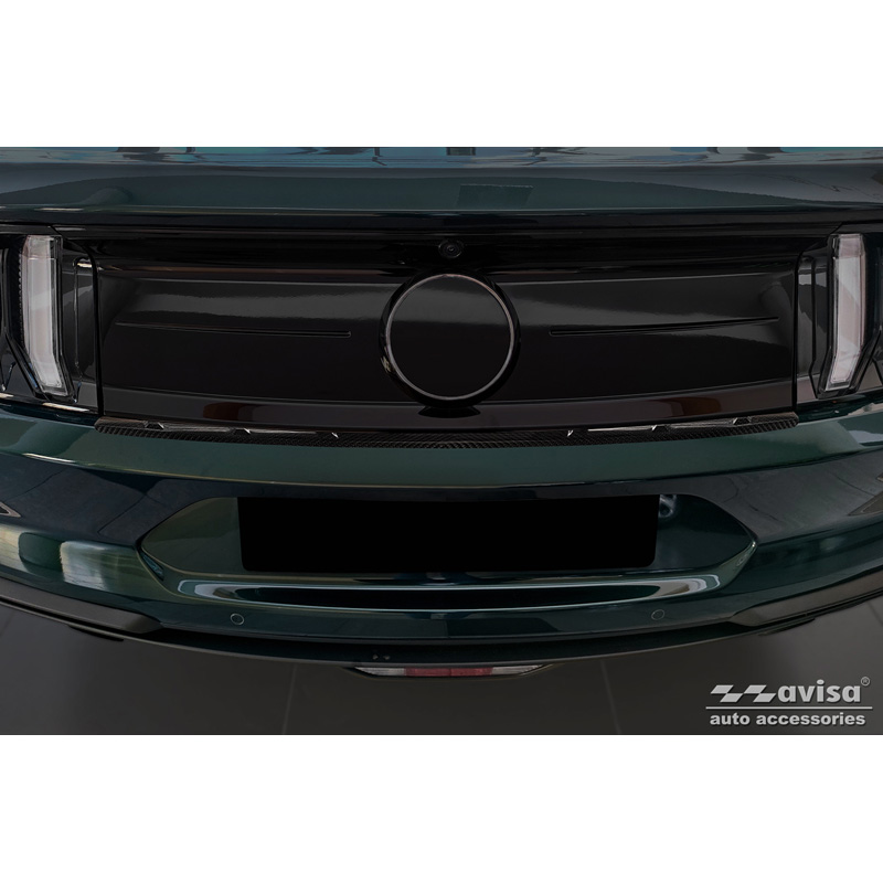 Protection de seuil arrière carboné 3D sur mesure pour Ford Mustang VI Coupé 2015-2017 & FL 2017- incl. GT 'Ribs'