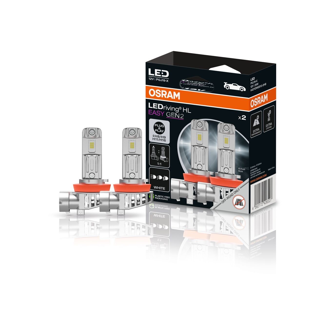 Osram LEDriving mistlampen H8 H11 H16 - Duobox Off-Road 6000K