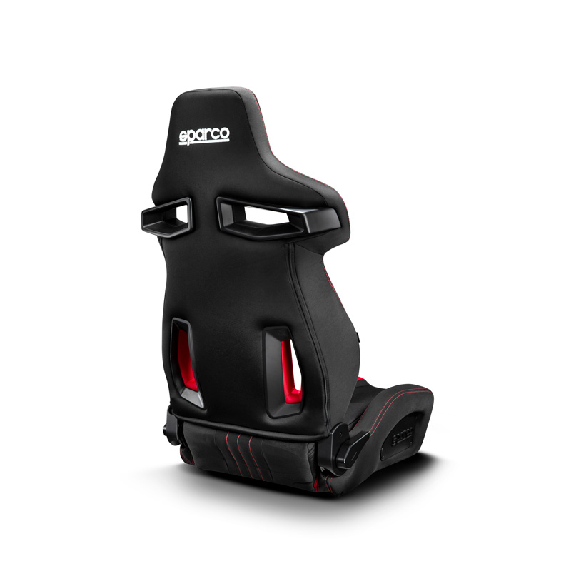 Sparco Siège Baquet R333 - Noir/Rouge - Réglable