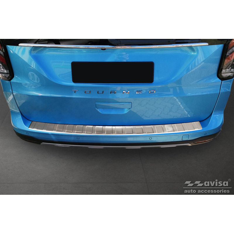 Protection de seuil arrière inox sur mesure pour Ford Tourneo Connect III 2022- 'Ribs'