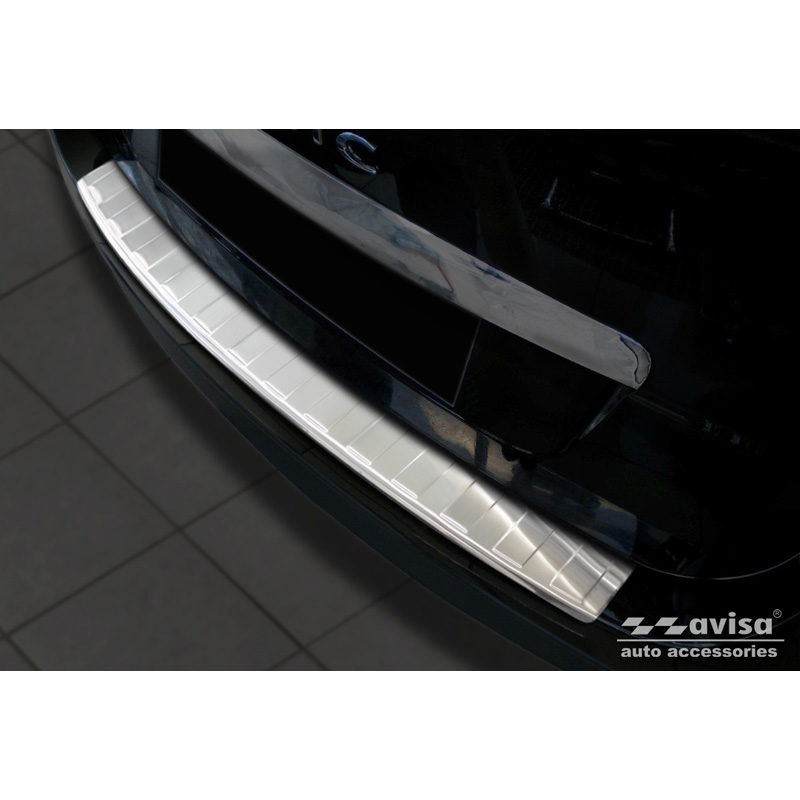 Protection de seuil arrière inox sur mesure pour Mitsubishi ASX 2010-2017 'Ribs'