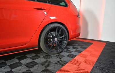 Zijdiffusers VW Golf 7.5 R Facelift Glans Zwart