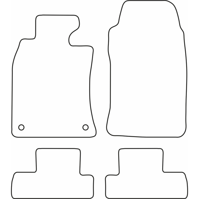 Set de tapis de sol en velours sur mesure pour Mini R52 Cabrio 2005-2007
