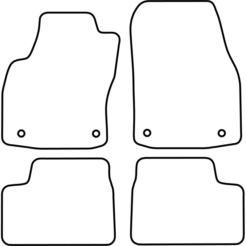 Set de tapis de sol en velours sur mesure pour Opel Astra H TwinTop 2006-