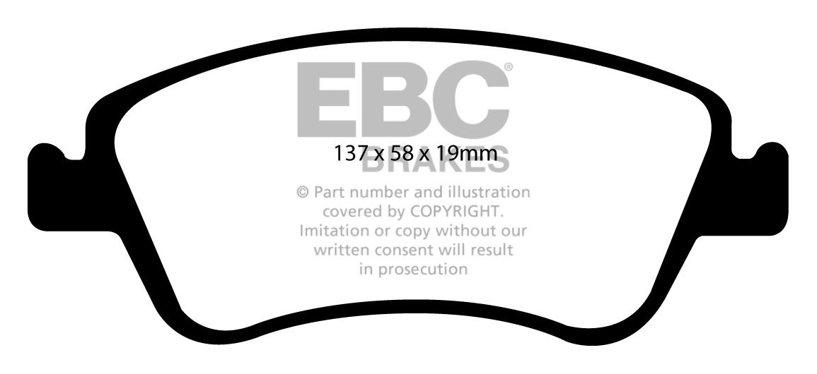 EBC Brakes TOYOTA Auris 1.6 2006-.. Remblokken voorzijde greenst