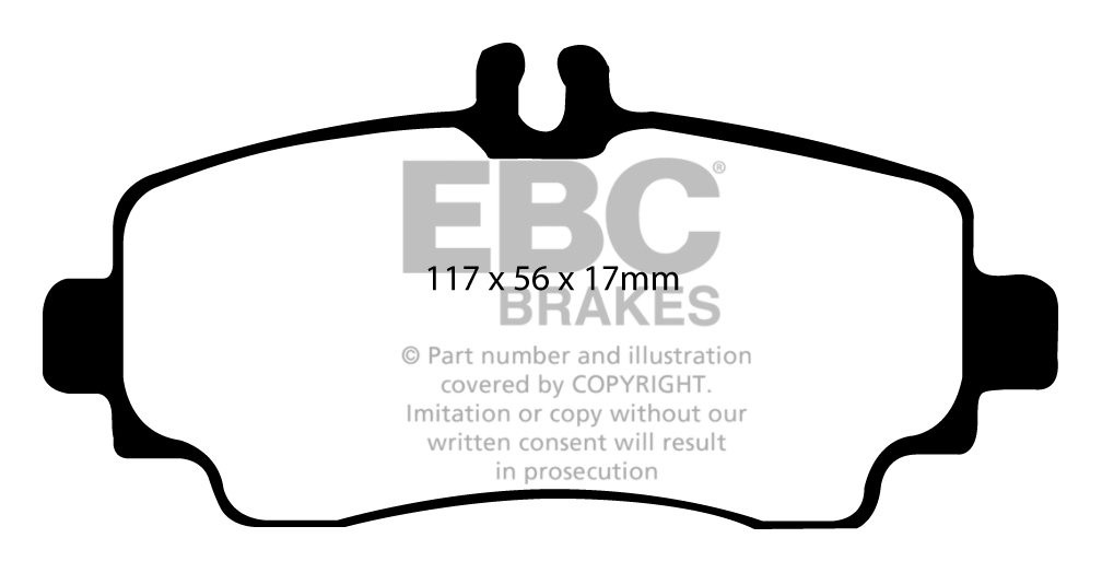 EBC Brakes MERCEDES A-Class (W168) A140 (1.6) 2001-2004 Remblokk