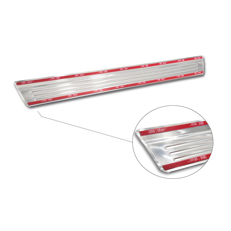 Seuils de portes inox sur mesure pour Honda Civic X HB 5-portes 2017- 'Lines' - 4-pièces