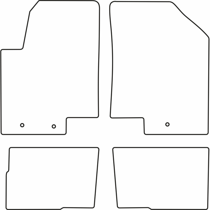 Set de tapis de sol sur mesure pour Kia Soul 2011-2014