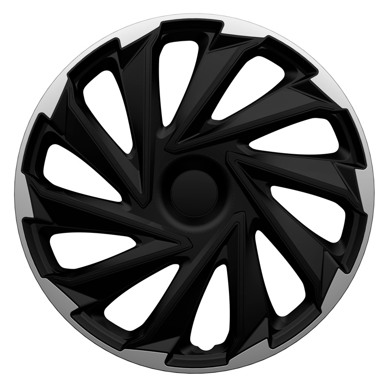 Jeu d'enjoliveurs Misano 15-inch argent/noir