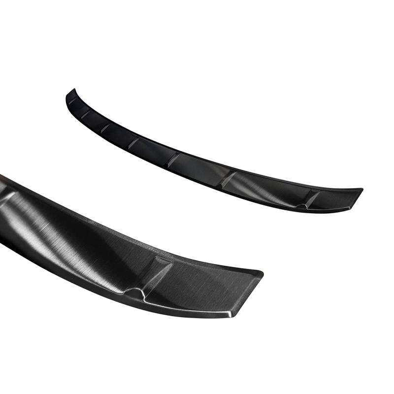 Protection de seuil arrière inox noir sur mesure pour BMW Série 3 G20 Sedan Paquet M 2018-